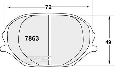 Carbotech CTP7863 PFC ZR31 Caliper Brake Pads